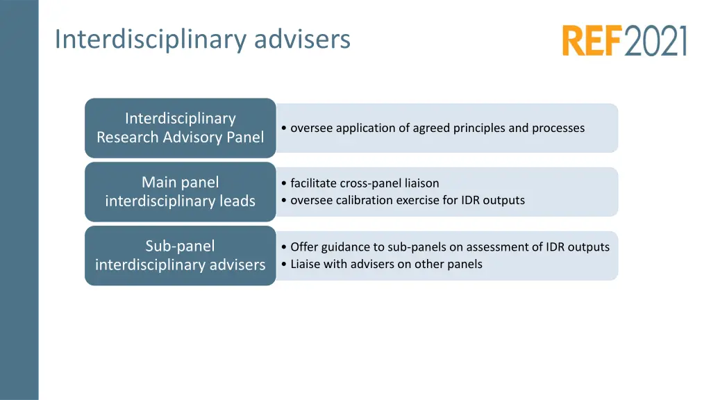 interdisciplinary advisers