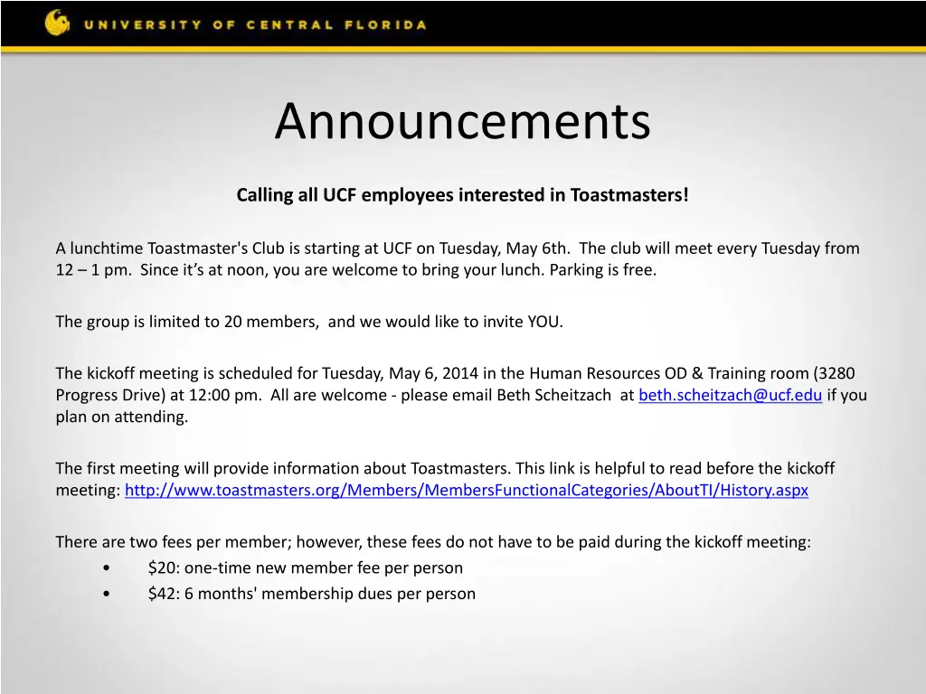 announcements 3