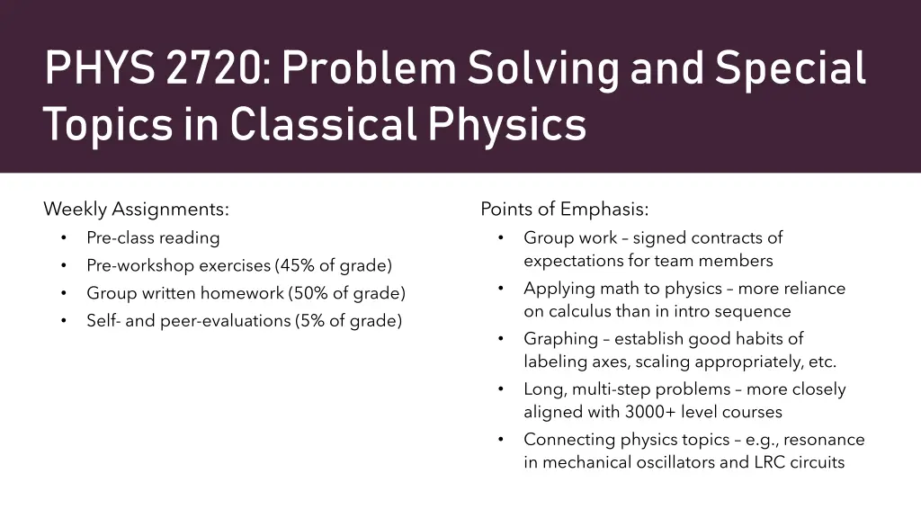 phys 2720 problem solving and special topics 1