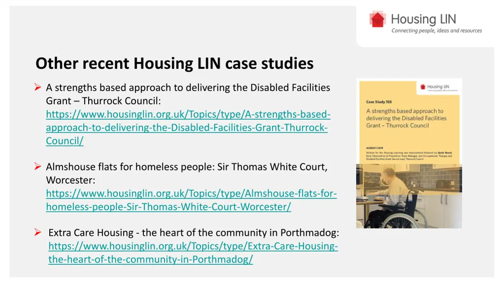 other recent housing lin case studies