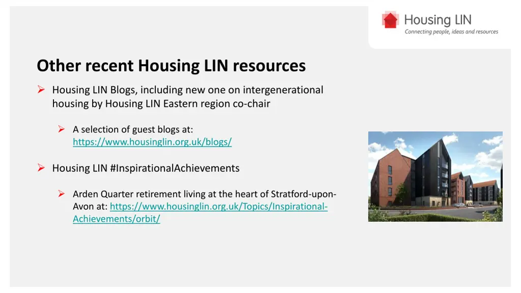 other recent housing lin resources