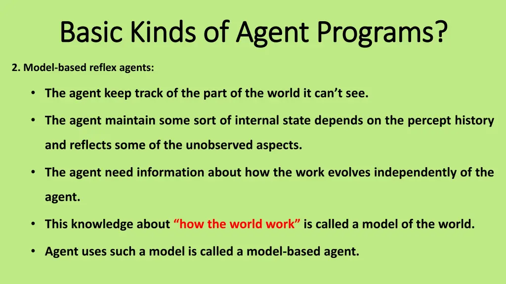 basic kinds of agent programs basic kinds 1