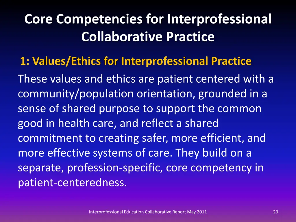 core competencies for interprofessional 2