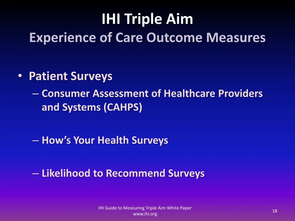 ihi triple aim 5
