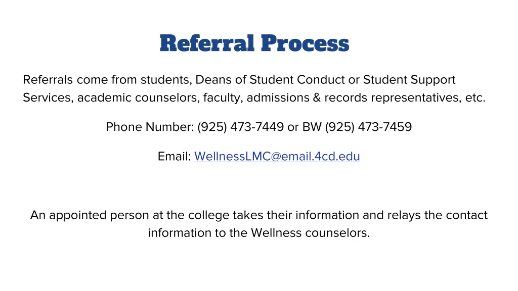 referral process