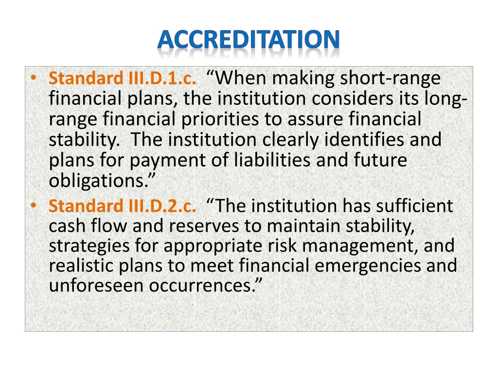 accreditation 3