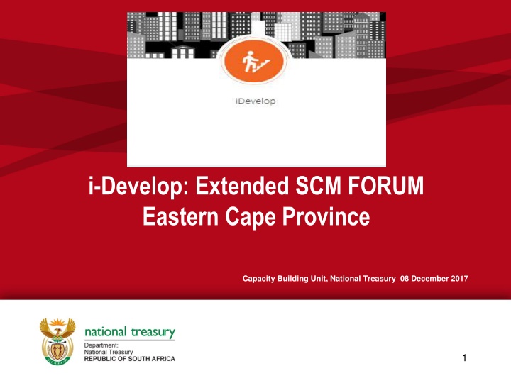 i develop extended scm forum eastern cape province