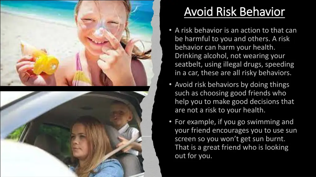 avoid risk behavior avoid risk behavior