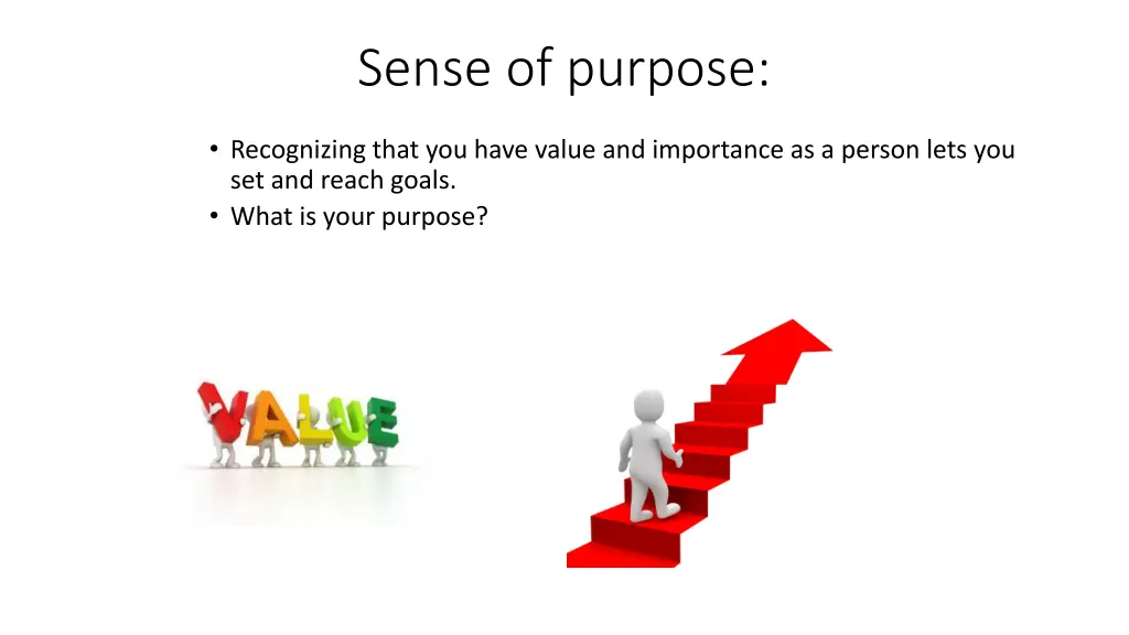 sense of purpose