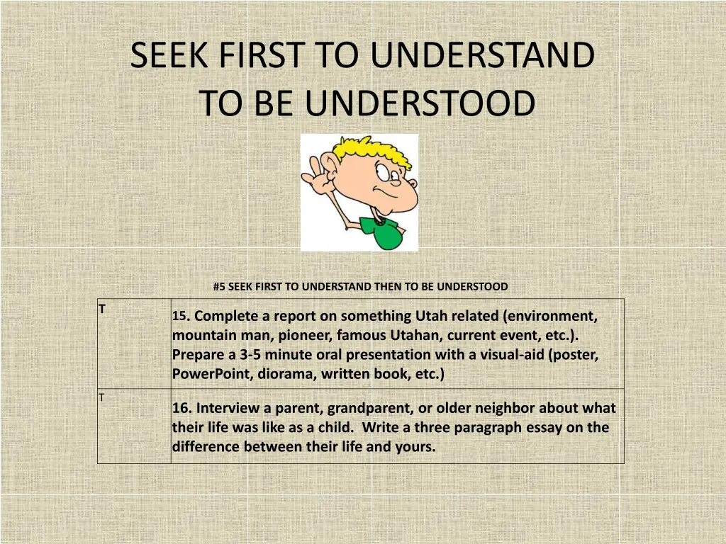 seek first to understand to be understood