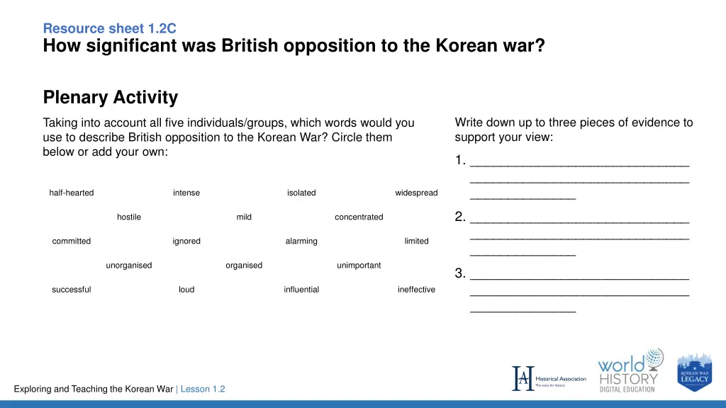 resource sheet 1 2c how significant was british