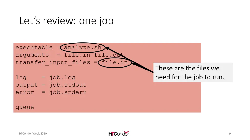 let s review one job 1