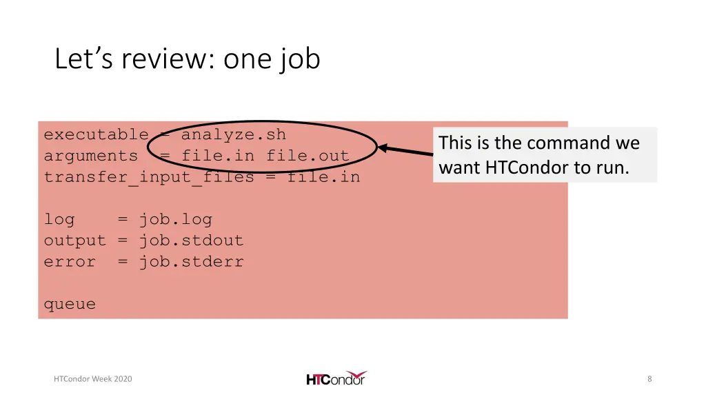 let s review one job
