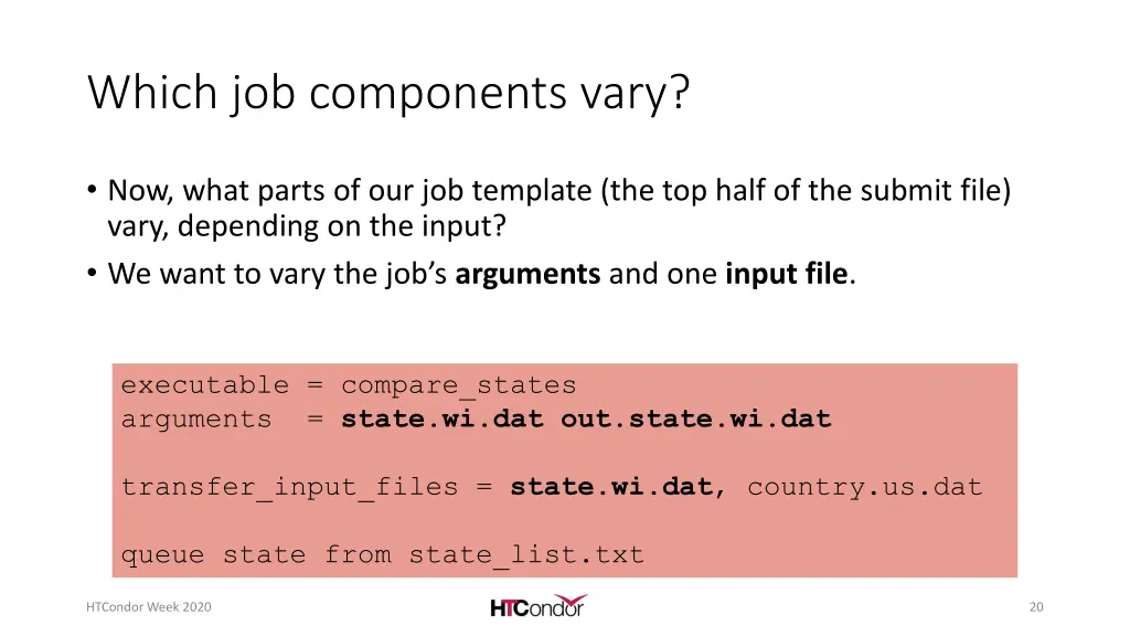 which job components vary 2