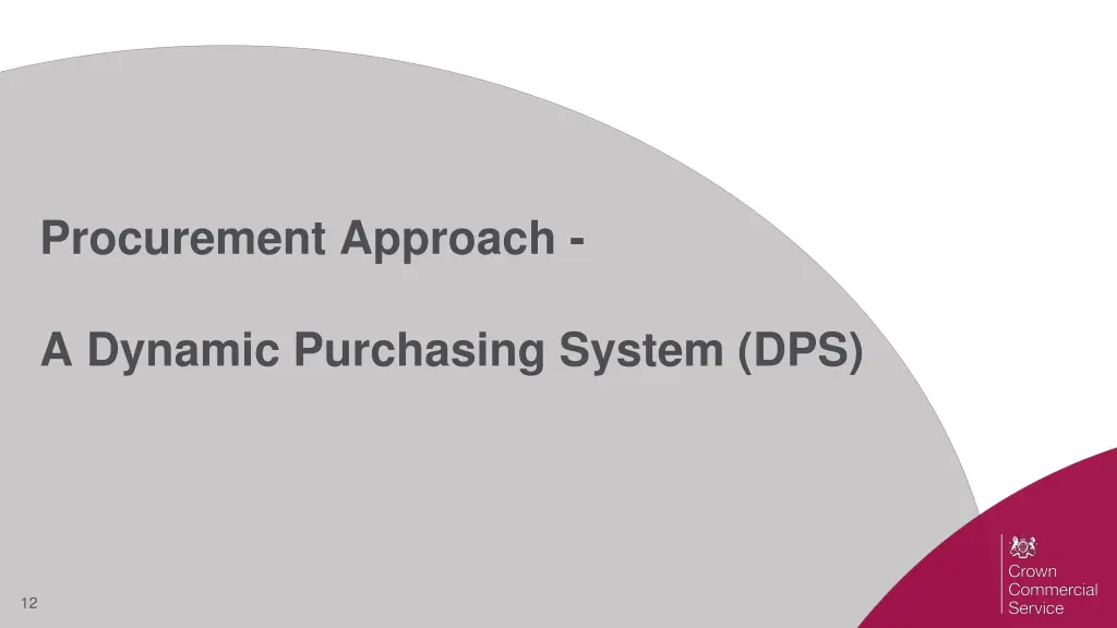 procurement approach