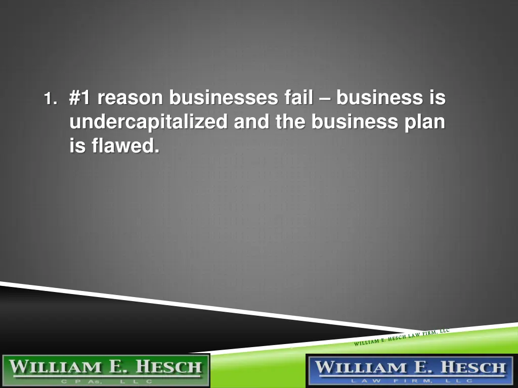 1 1 reason businesses fail business