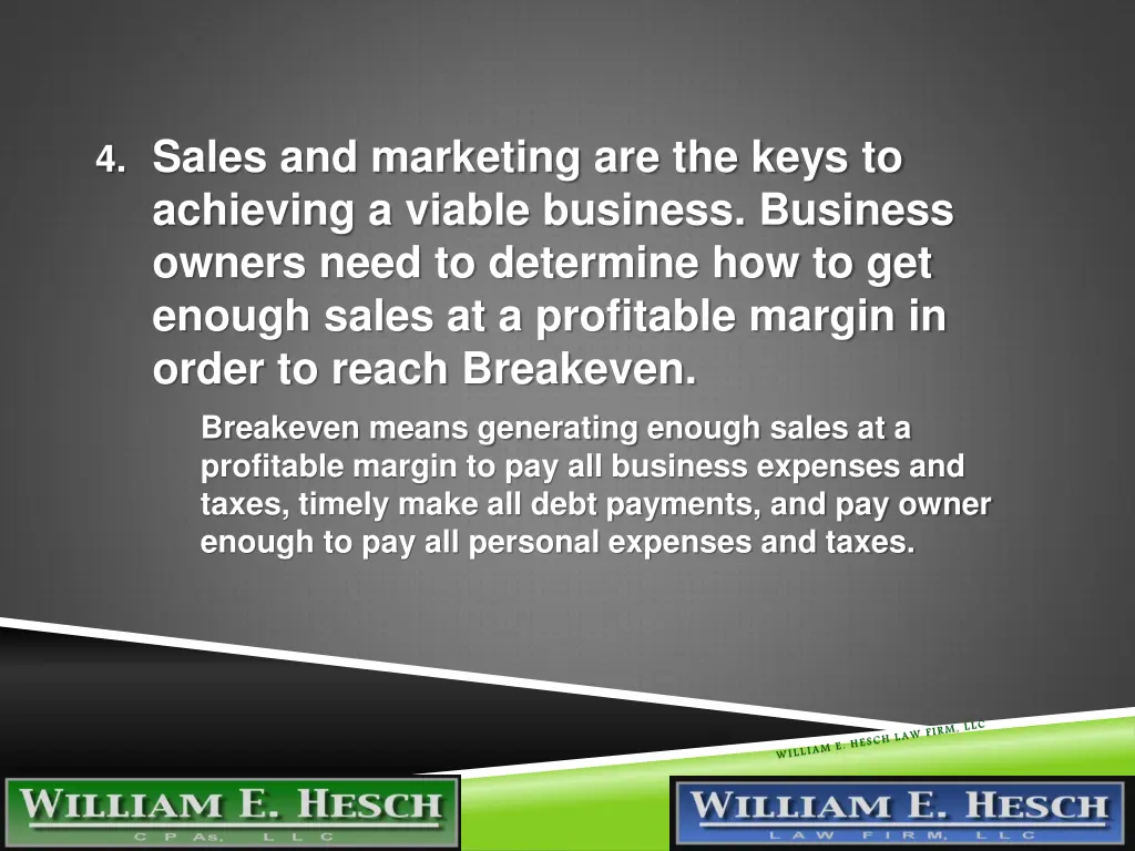 4 sales and marketing are the keys to achieving