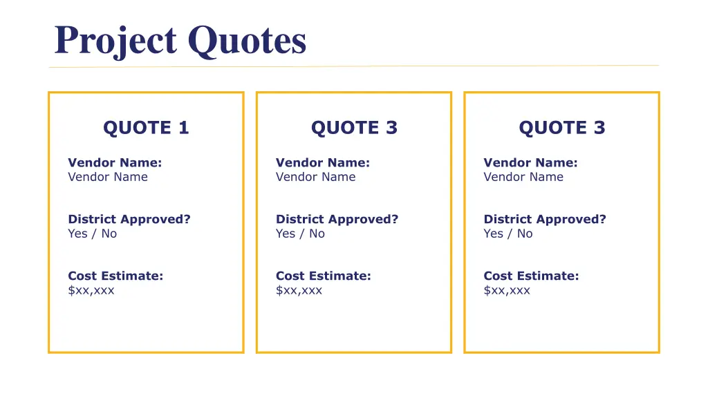project quotes