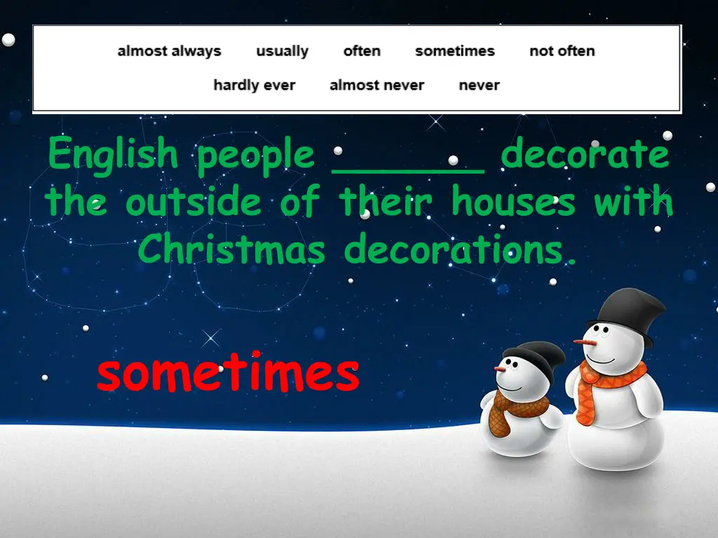 english people decorate the outside of their