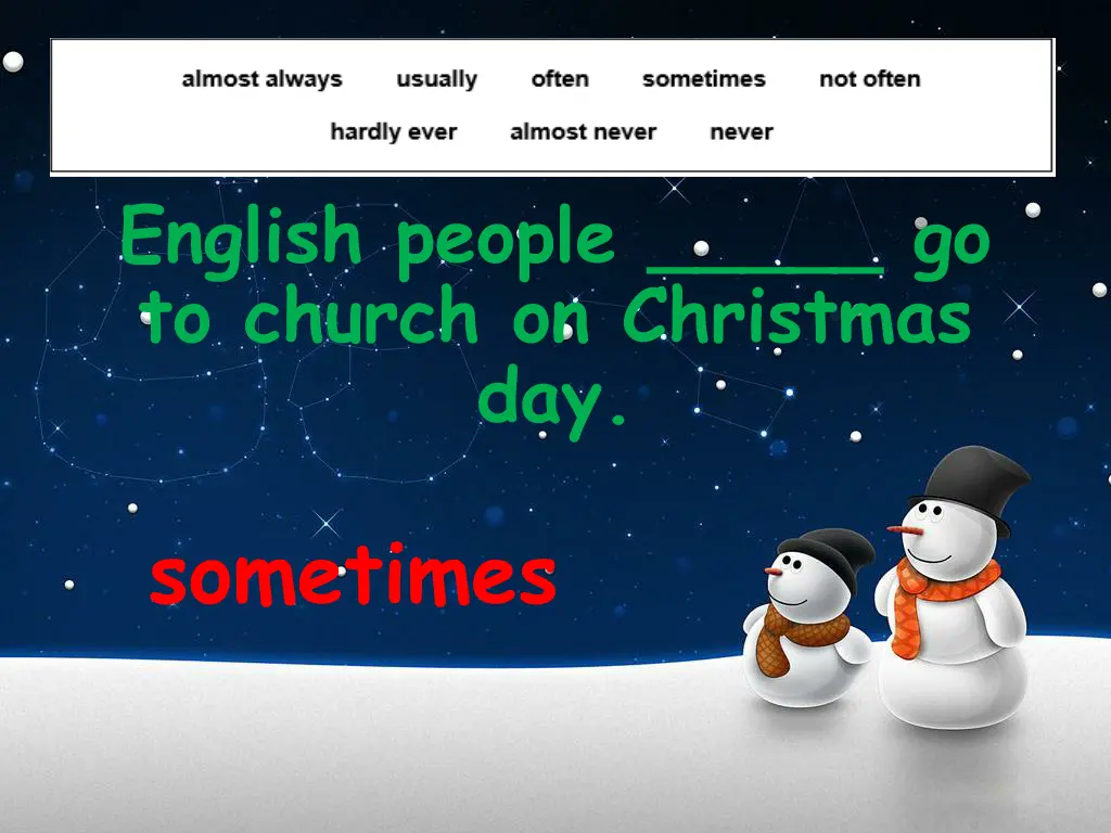 english people go to church on christmas day
