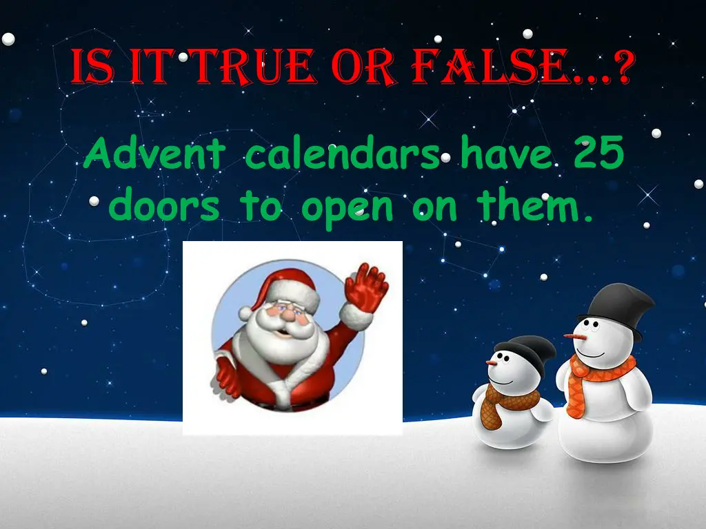 is it true or false 1