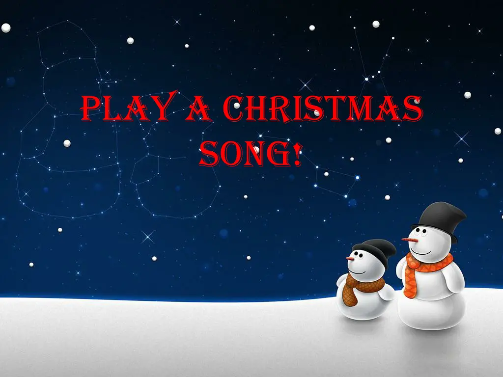 play a christmas song