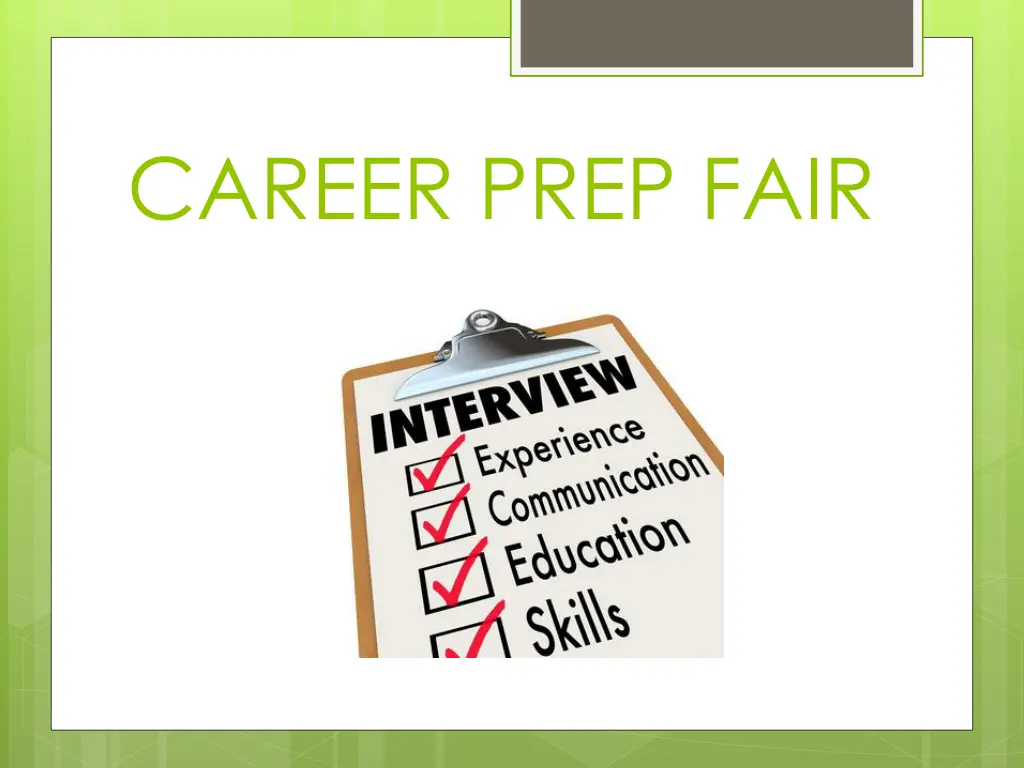 career prep fair