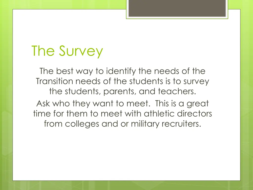 the survey