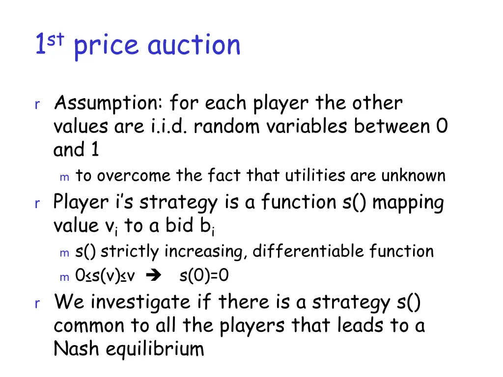 1 st price auction 1