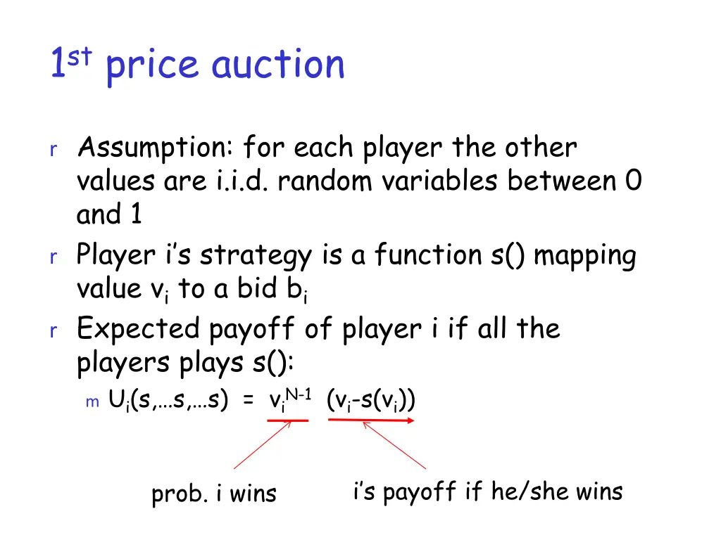 1 st price auction 2
