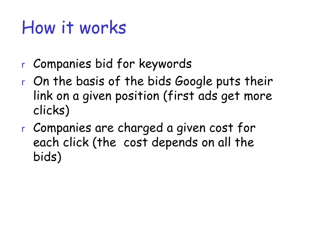 how it works