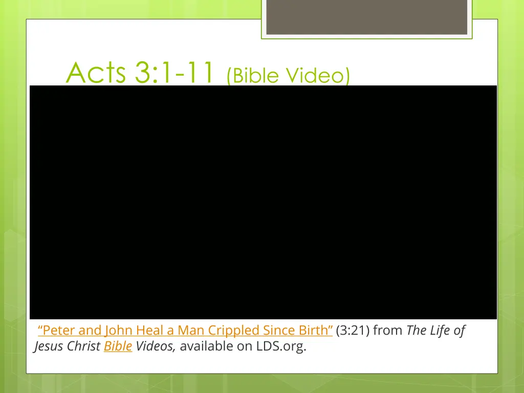 acts 3 1 11 bible video