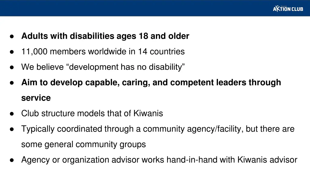 adults with disabilities ages 18 and older