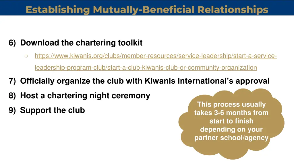 establishing mutually beneficial relationships 1