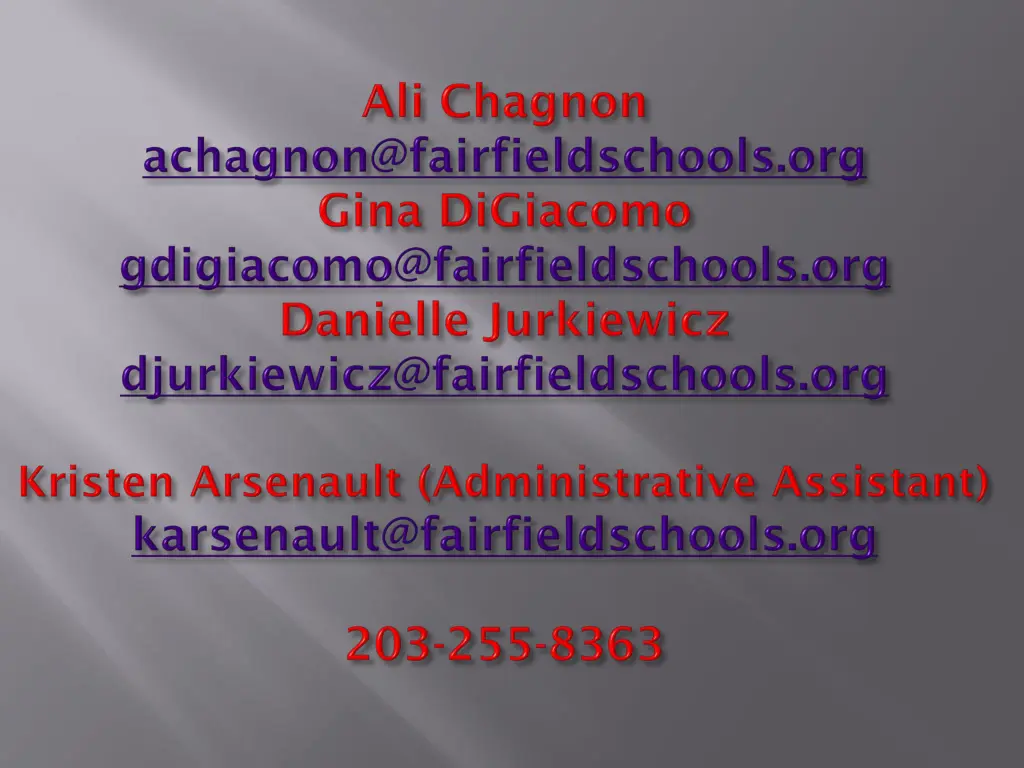 achagnon@fairfieldschools org