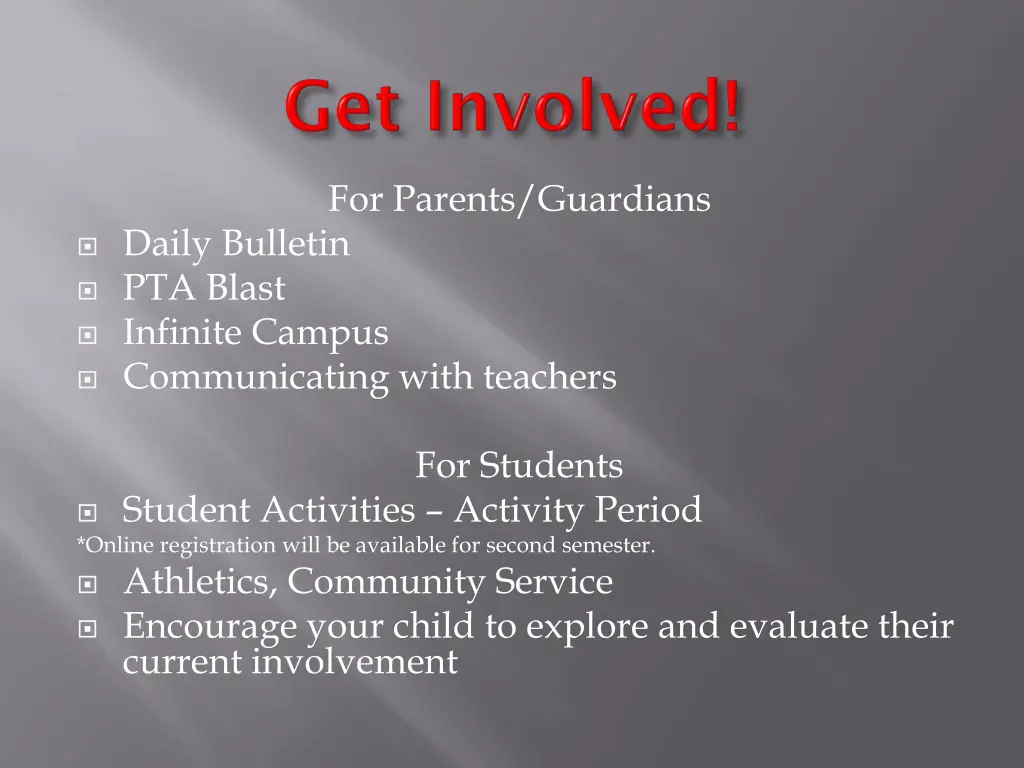 for parents guardians