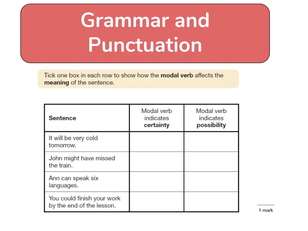 grammar and punctuation