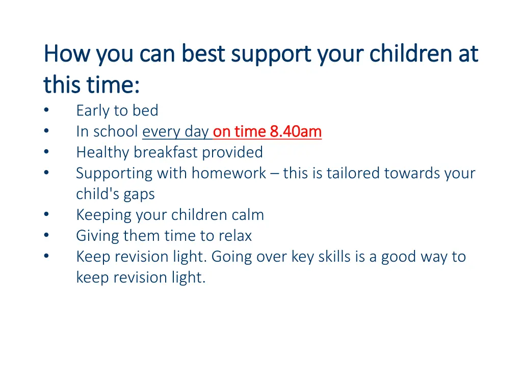 how you can best support your children