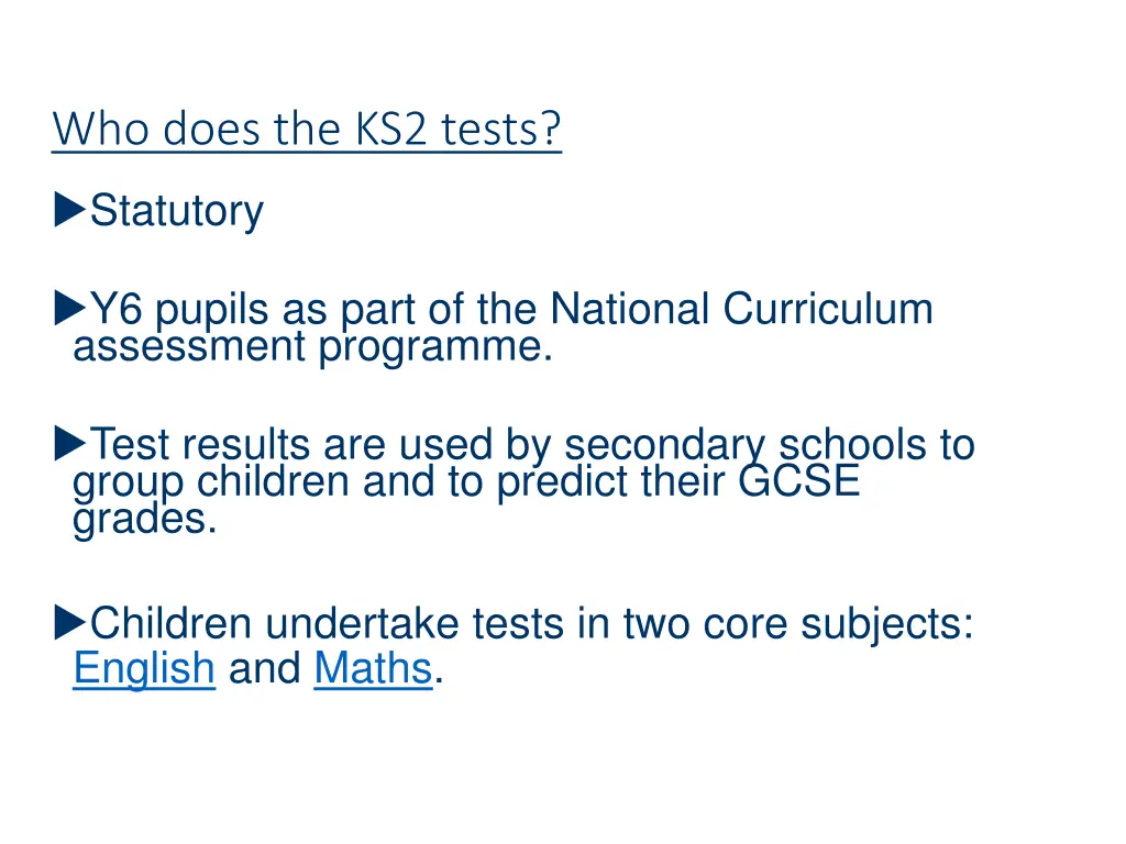 who does the ks2 tests