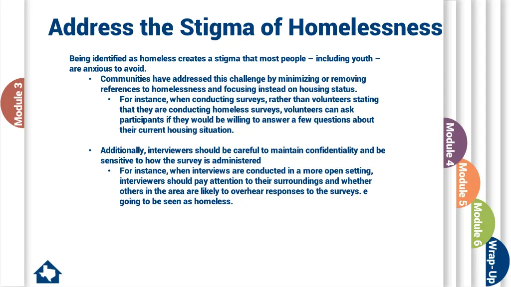 address the stigma of homelessness