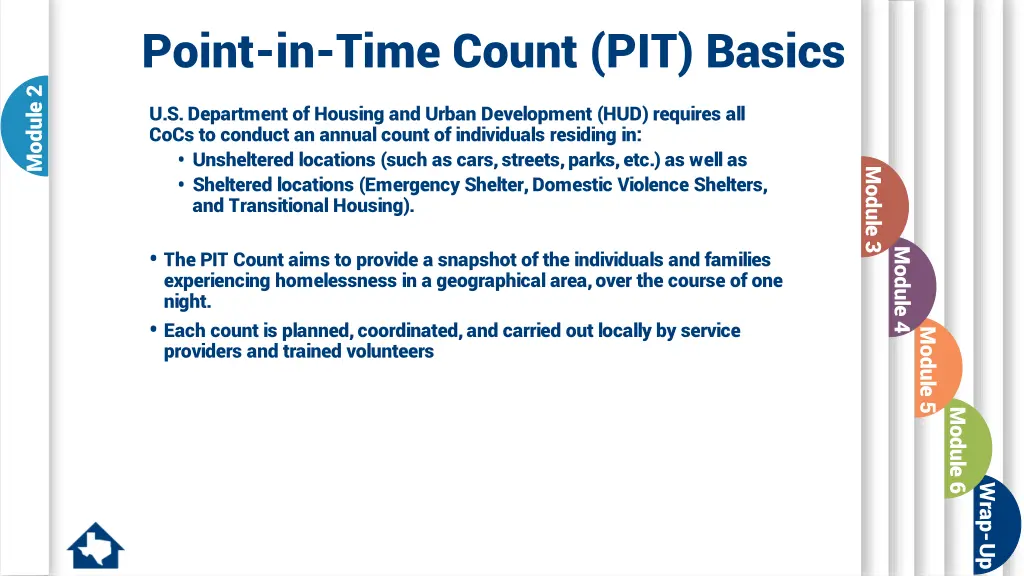 point in time count pit basics