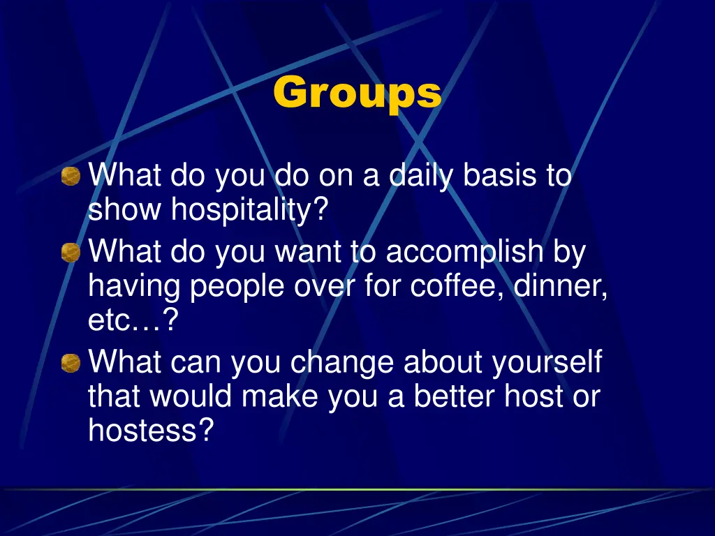 groups