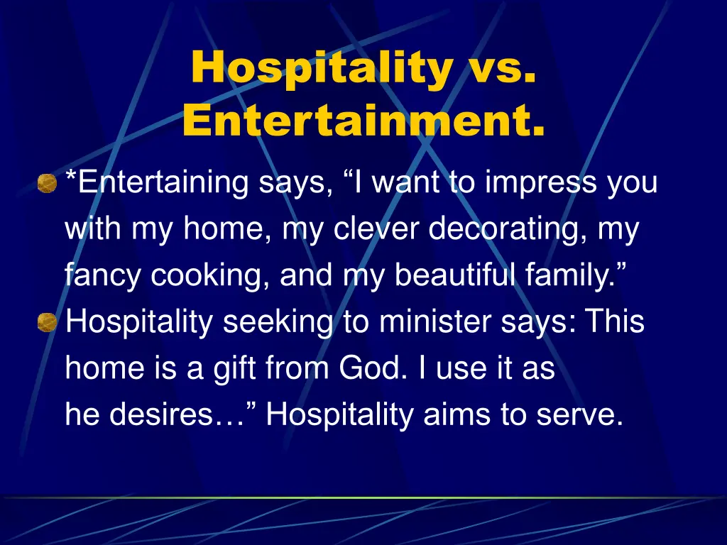 hospitality vs entertainment entertaining says