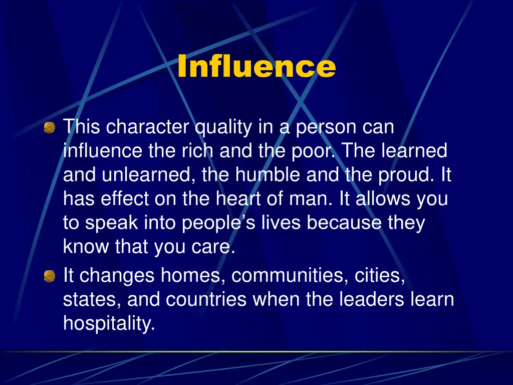 influence