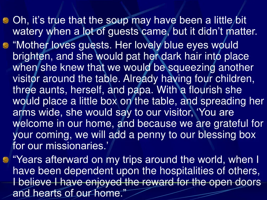 oh it s true that the soup may have been a little