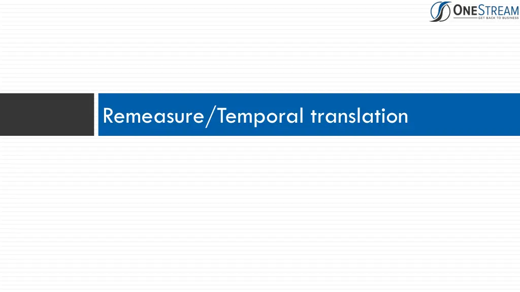 remeasure temporal translation