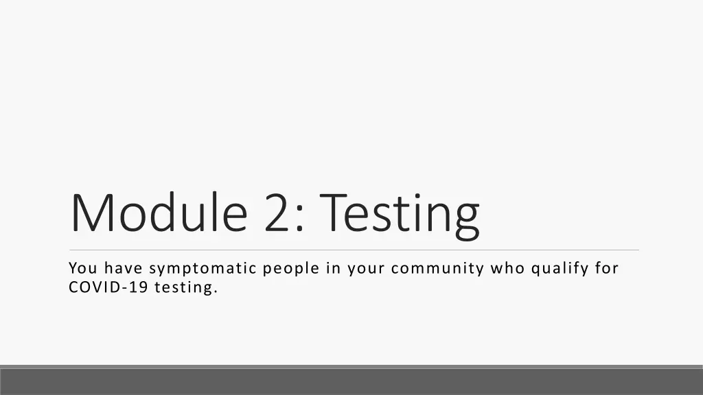 module 2 testing