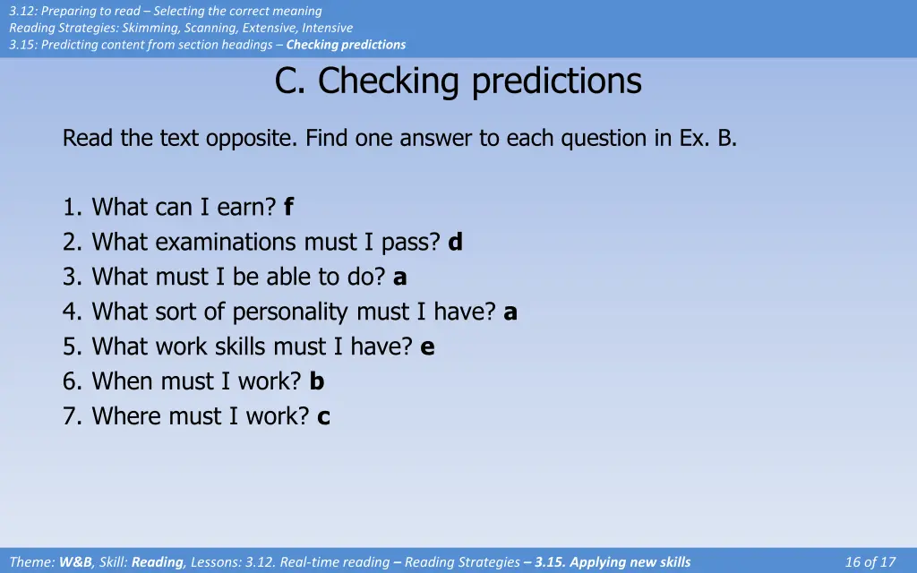 3 12 preparing to read selecting the correct 12