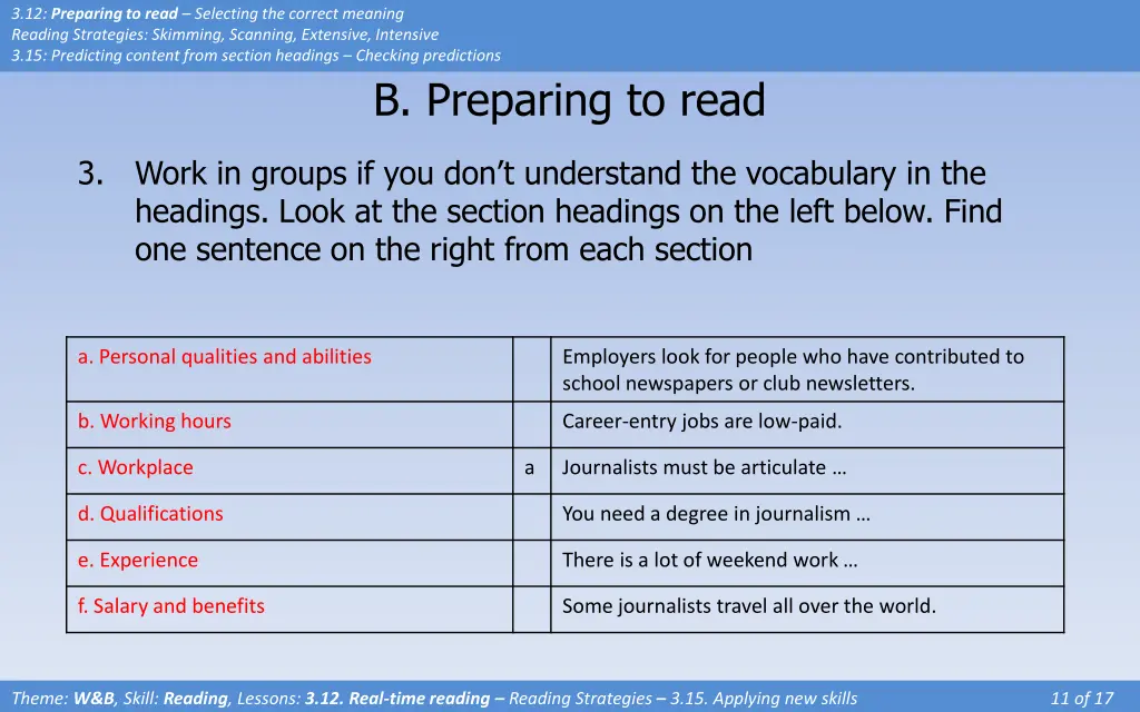 3 12 preparing to read selecting the correct 6