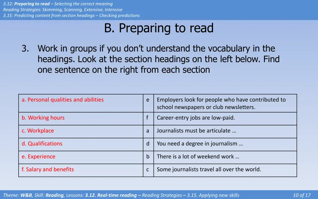 3 12 preparing to read selecting the correct 7